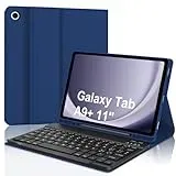 SENGBIRCH Schutzhülle für Samsung Galaxy Tab A9 Plus, Tastatur Samsung Galaxy Tab A9+ 11 Zoll, Samsung Galaxy Tab A9+ Cover mit Tastatur, italienische kabellose Bluetooth-Tastatur & Smart Cover,