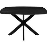 LABEL51 Esstisch Blake – Schwarz – Mangoholz – 130 x 130 cm - Schwarz