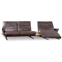 himolla Ecksofa Karlsfeld Leder Braun Dunkelbraun