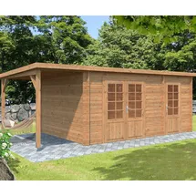 Palmako Gartenhaus Ella 6,14 x 3,40 m Braun