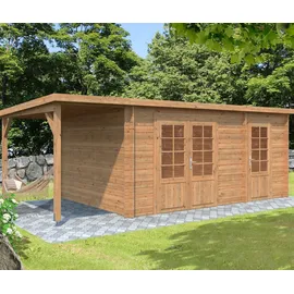 Palmako Gartenhaus Ella 6,14 x 3,40 m Braun