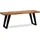 Wohnling Sitzbank 120 x 46 x 40 cm braun / braun matt