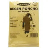 Regenponcho mit Kaputze Regen Poncho gelb (9500) - Einheitsgröße