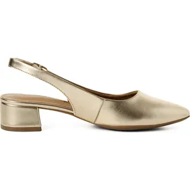 TAMARIS Damen Sling Pump mit Blockabsatz, metallic, 39 EU