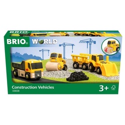 BRIO® Spielzeugeisenbahn-Lokomotive Brio World Eisenbahn Fahrzeug Baustellenfahrzeuge 5 Teile 33658