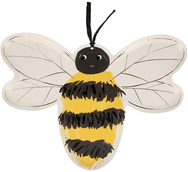Pappteller Bee 8Er-Set