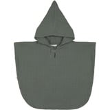 Lässig Badeponcho aus Musselin mit Kapuze/Muslin Poncho Petrol Green