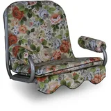 ANGERER Freizeitmöbel GmbH Hollywoodschaukel Auflage 1-Sitzer - passend für viele 1-Sitzer Hollywoodschaukeln - Schaukelauflage Made in Germany (Beige-Bunt geblümt)