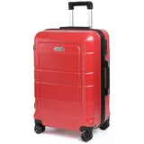 TAN.TOMI Handgepäckkoffer Trolley Hartschalenkoffer Hard Shell Hartschalenkoffer Trolley Koffer, 4 Rollen, Reisekoffer Reisekofferset Gepäck mit Zahlenschloss rot 66 cm