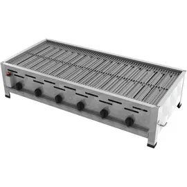 ChattenGlut Gasbräter 6-flammig 1140 x 530 x 270 cm Edelstahl inkl. Rost