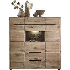 Innostyle Highboard 125 x 128 x 38 cm Viking Eiche Optik / Graphit