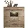 Innostyle Highboard 125 x 128 x 38 cm Viking Eiche Optik / Graphit