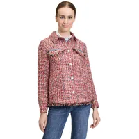 Cartoon Tweedblazer mit Fransen Rosé/Pink,42 | 42