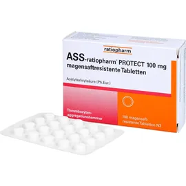 ASS-ratiopharm PROTECT 100 mg magensaftresistente Tabletten 100 St.