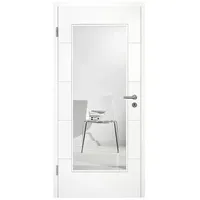 Kilsgaard Zimmertür 17-14F-W-LA  (860 x 1.985 mm, DIN Anschlag: Links, Weiß lackiert, ähnlich RAL 9010, Röhrenspan)