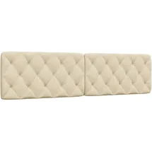 vidaXL Kopfteil-kissen Creme 200 cm Stoff, vidaXL 895585
