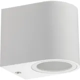 ChiliTec 22107 Außen-Wandleuchte "CTW-1" für 1x GU10 IP44, Gehäuse weiß