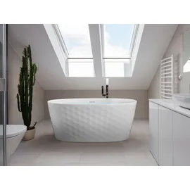 Beliani Chubut freistehende Badewanne 75 x 150 cm (230 l)