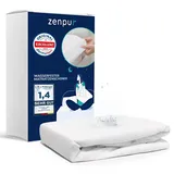 ZenPur Wasserdichter Matratzenschoner 160 x 200 cm weiß