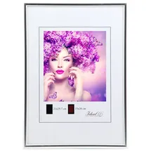 Ideal Trend New Lifestyle Kunststoff Bilderrahmen Kunststoffrahmen Bildhalter Bildträger: Farbe: Silber | Format: 30x45