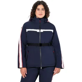 Ulla Popken Funktionsjacke Damen Blau/Rot/Weiß 5XL-6XL