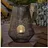 esotec Solar Windlicht Ilona Polyrattan 50cm inkl. LED schwarz