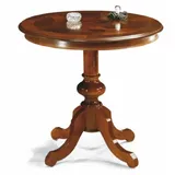 Casa Padrino Luxus Barock Esstisch Braun Ø 80 cm - Barock Möbel - Italy - Braun