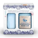 Drumshanbo Gunpowder Irish Gin Geschenkset | Gunpowder Tea & 12 Botanicals | 43 % vol | 700 ml | inkl. Glas