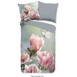 Good Morning Close Blumen Mehrfarbig 155 x 220 cm + 80 x 80 cm
