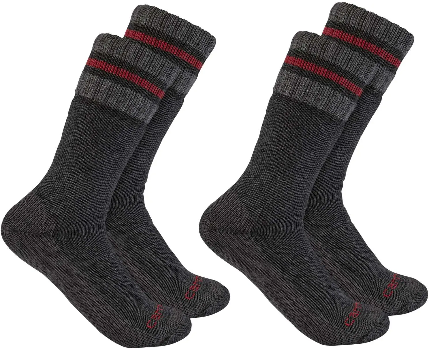 Carhartt SYNTHETIC-WOOL BLEND BOOT SOCK 2 PACK SB7742M - black - LRG