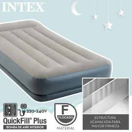 Intex Midrise Dura-beam Standard Pillow Rest Luftmatratze - Grey - 99 x 191 x 30 cm