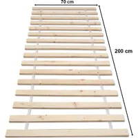 Helo24 Rolllattenrost Lattenrost Rollrost Holzlatten Bettrost 70 x 200