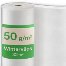 Praknu Wintervlies Pflanzen 50g/m2 20 x 1,6 m Rolle Weiß