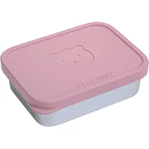 Bearfoot Brotdose aus Edelstahl rosa