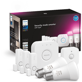 Philips Hue Secure Sensoren inkl. Bridge Starter Kit Weiß
