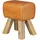 KADIMA DESIGN Sitzhocker Design Turnbock Leder 40 x 30 x 47 cm Braun