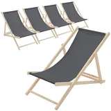 ECD Germany Sonnenliege 117 x 52 x 83 cm Weiß