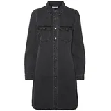 Vero Moda Jennie Langärmliges Kurzes Kleid Black Denim L