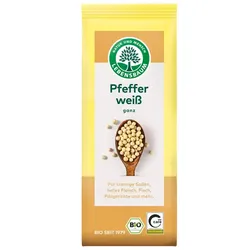 Pfeffer weiß, ganz
