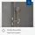 Villeroy & Boch Verve Showers Duschgarnitur mit Stange 3 Strahlarten Nickel gebürstet TVS10900700064