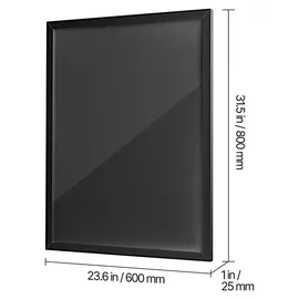 Vevor Bilderrahmen Holz schwarz 60x80 cm 3er Set