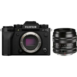 Fujifilm X-T5 Gehäuse schwarz + Netzteil + USB-Kabel + Akku