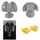 Cangaroo i-Size Kindersitz Quill (40-150cm) Gruppe 0/1/2/3, Isofix, 360° drehbar grau
