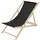 ECD Germany Sonnenliege 120 x 60 x 30 cm Schwarz