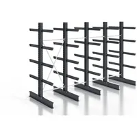 Stier Kragarmregal schraubbar doppelseitig 4 Felder mit 4 Ebenen