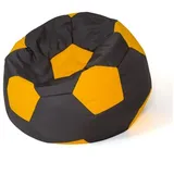 go gift Sitzsack, Gelb, Schwarz, Oxford-Fußball