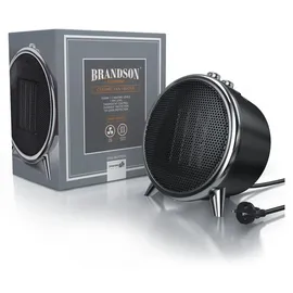 Brandson Keramikheizlüfter 1500 W Schwarz/Silber