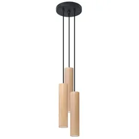Sollux LINO 3-flg. 40 W 40 cm beige/schwarz
