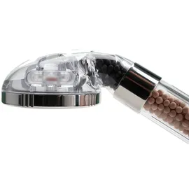 ALPENKRAFT ZugSpitze Premium Duschkopf mit Filter – Wassersparende Hochdruck-Handbrause mit 3 Strahlarten - Schwarz