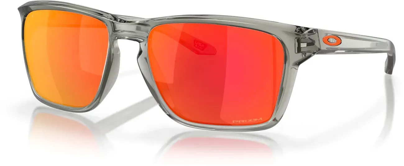 Oakley Sylas Ruby, lunettes de soleil - Gris Jaune/Orange Réfléchissant